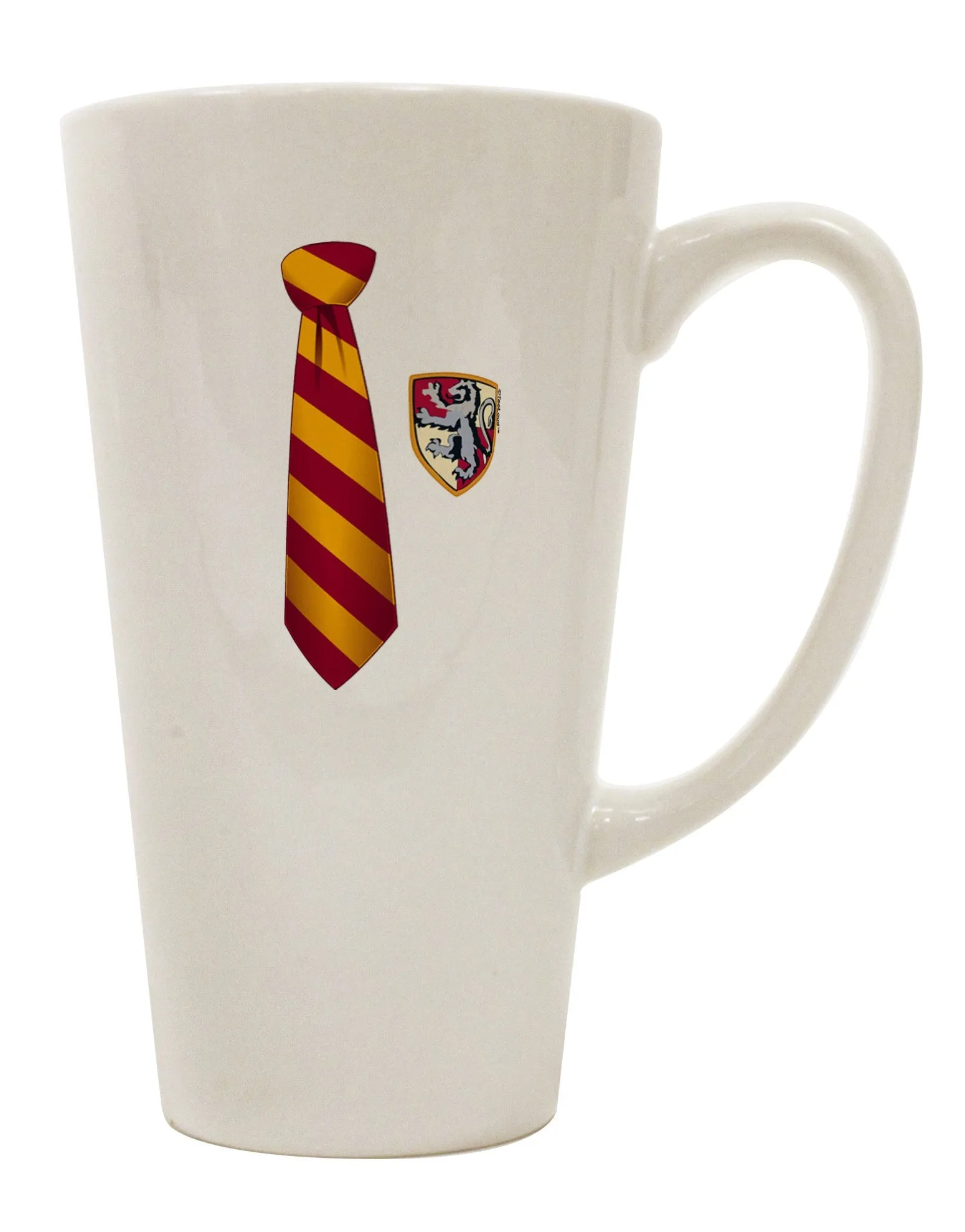 16 Ounce Conical Latte Coffee Mug - Expertly Crafted for the Wizard Tie Enthusiast - TooLoud