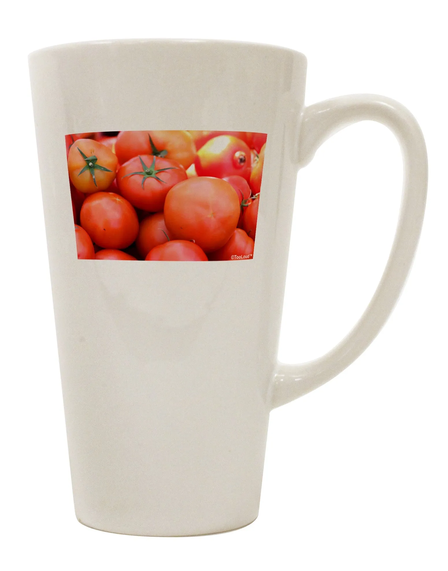 16 Ounce Conical Latte Coffee Mug for Enjoying Local Produce - TooLoud