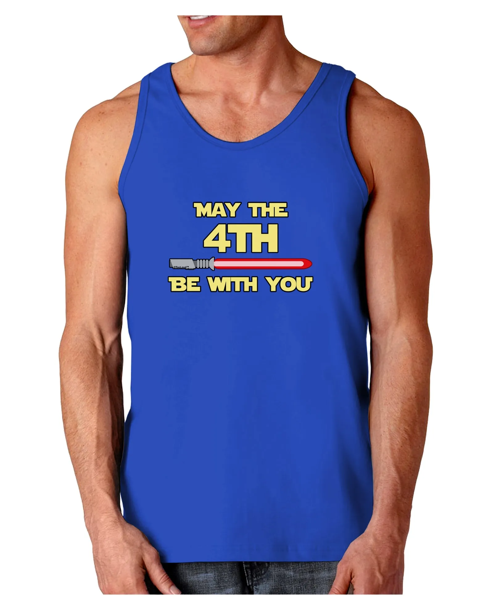 4th Be With You Beam Sword Dark Loose Tank Top