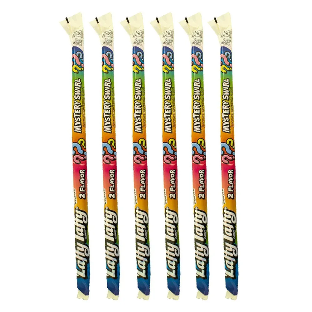 6 Pc Laffy Taffy Ropes Mystery Swirl 2 Flavor Chewy Candy Fruit Sweet Treats