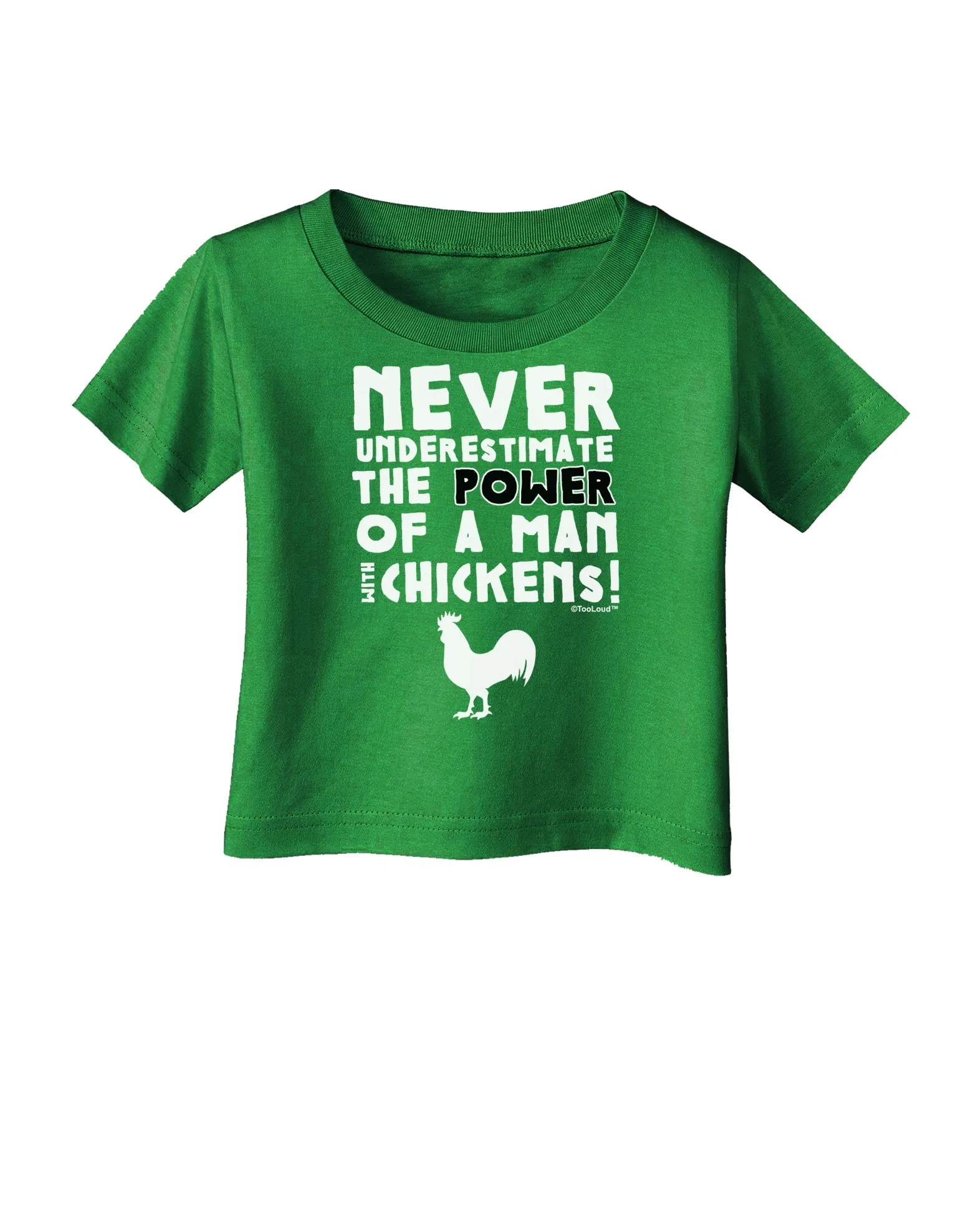 A Man With Chickens Infant T-Shirt Dark