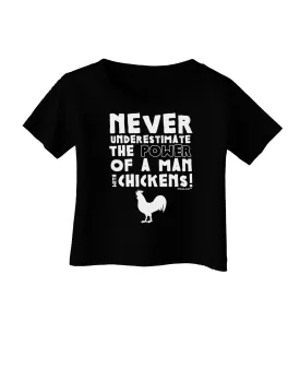 A Man With Chickens Infant T-Shirt Dark