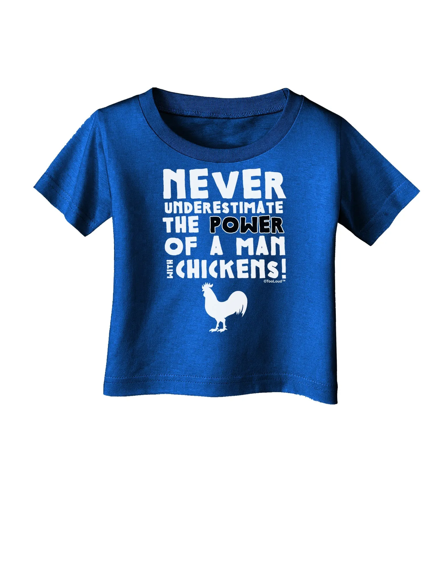 A Man With Chickens Infant T-Shirt Dark