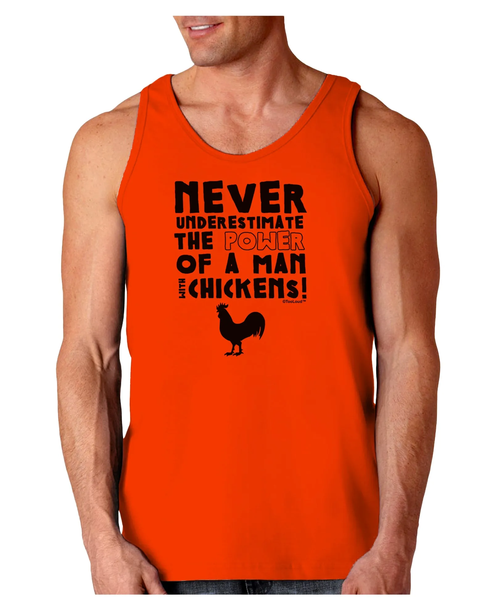 A Man With Chickens Loose Tank Top