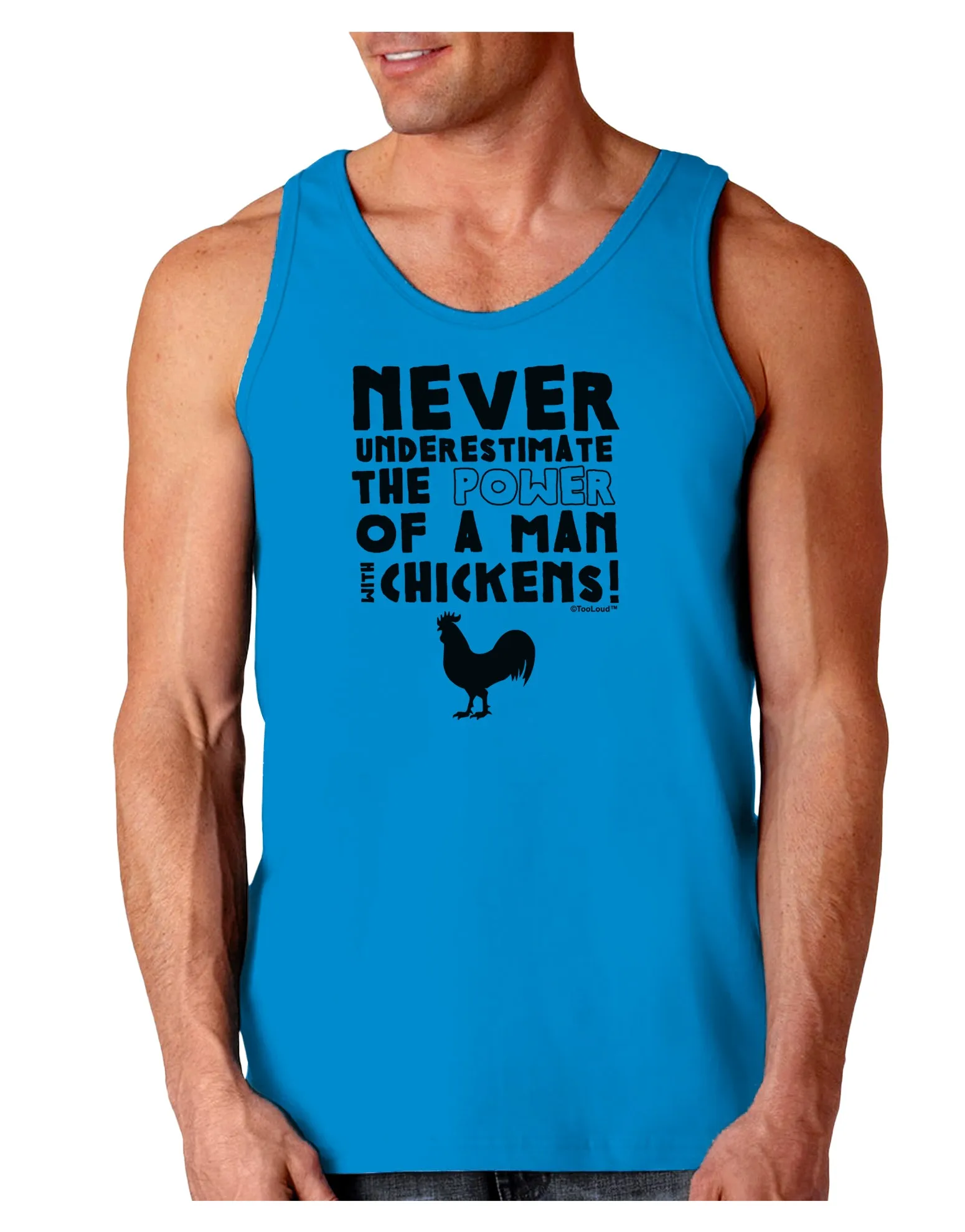A Man With Chickens Loose Tank Top