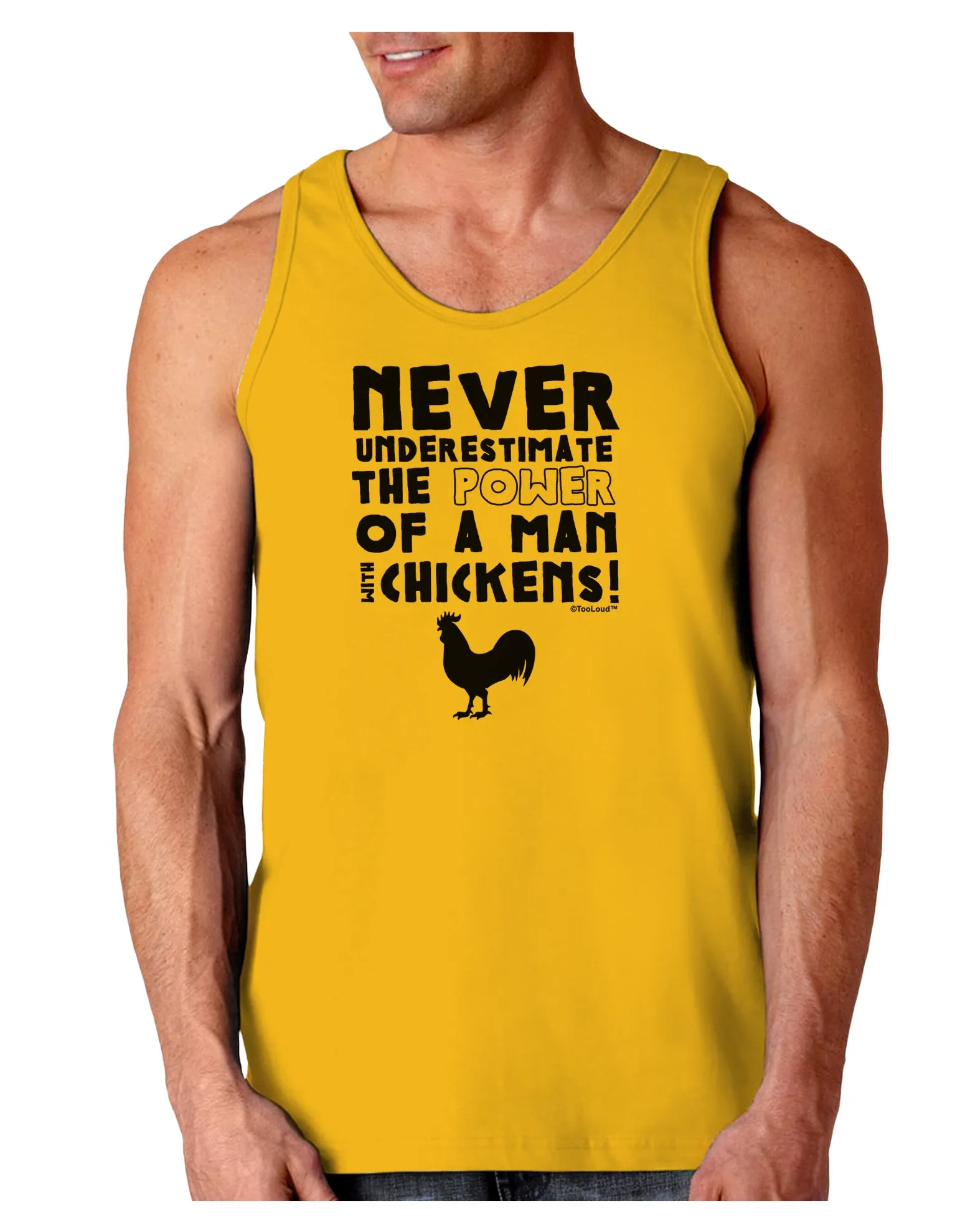 A Man With Chickens Loose Tank Top
