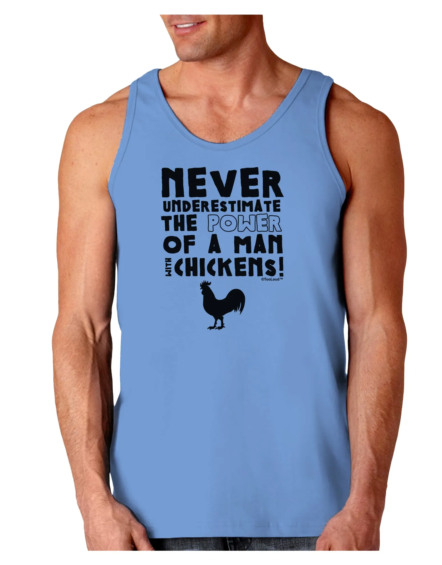 A Man With Chickens Loose Tank Top