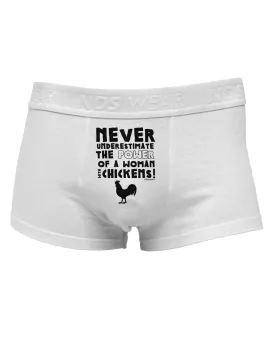A Woman With Chickens Mens Cotton Trunk Underwear
