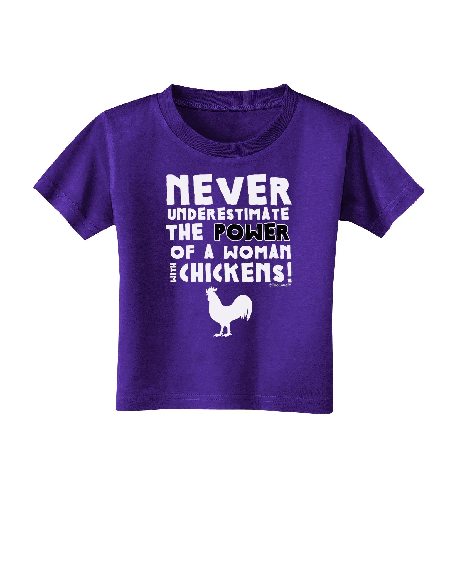 A Woman With Chickens Toddler T-Shirt Dark