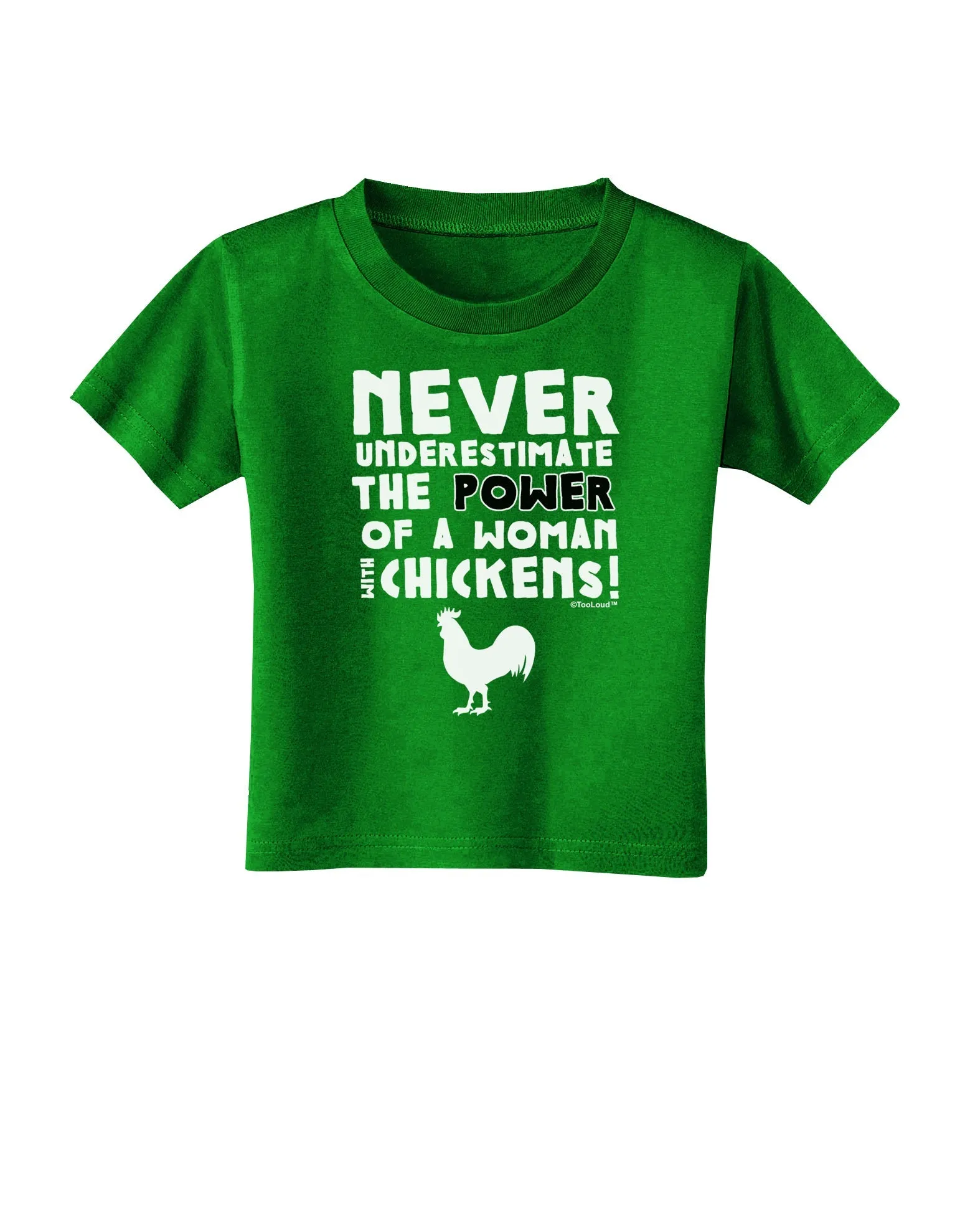 A Woman With Chickens Toddler T-Shirt Dark