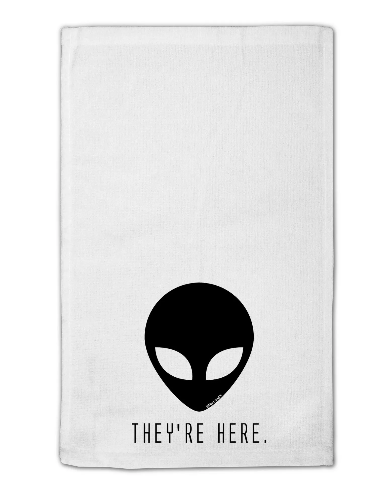 Alien They Are Here 11&#x22;x18&#x22; Dish Fingertip Towel