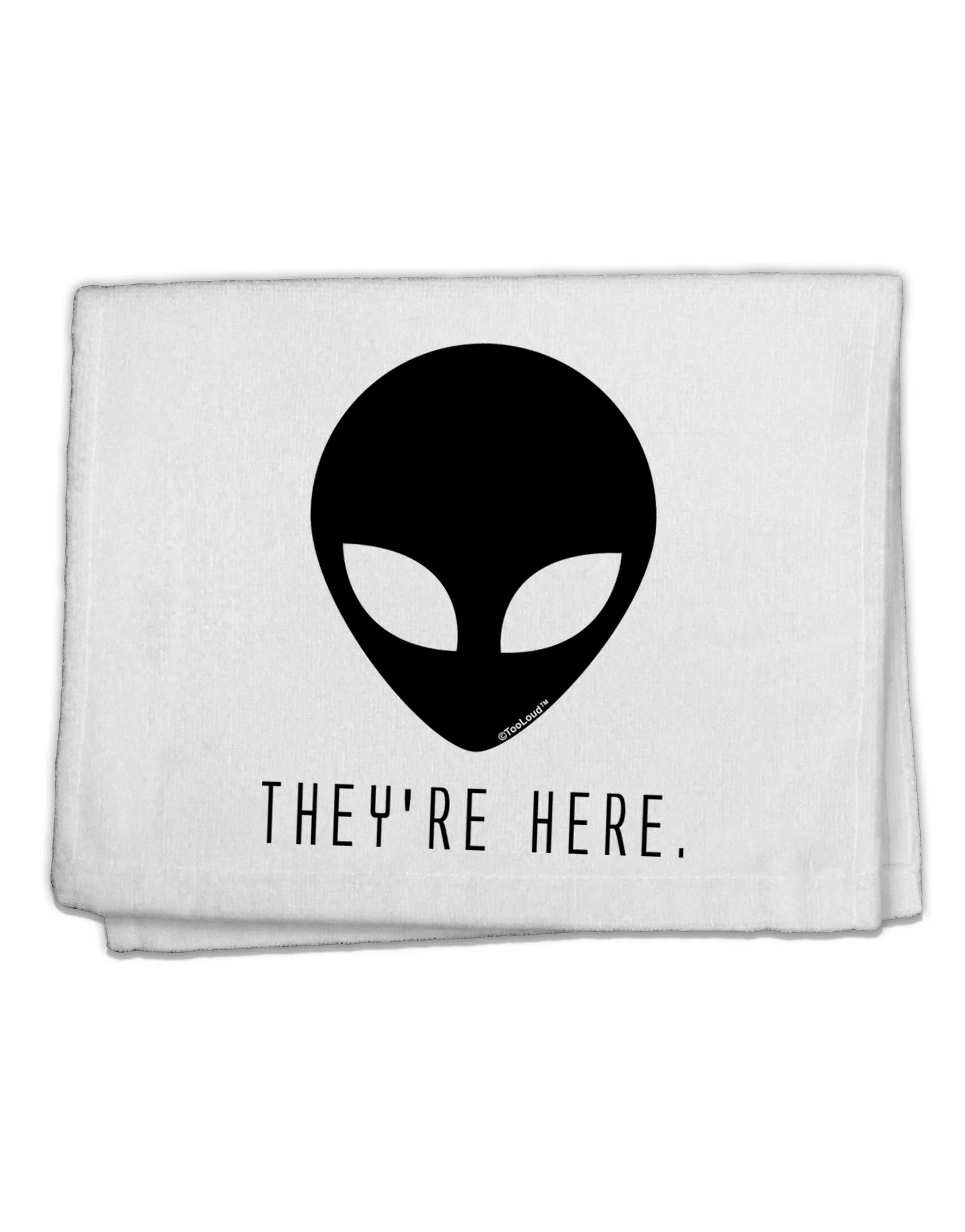 Alien They Are Here 11&#x22;x18&#x22; Dish Fingertip Towel