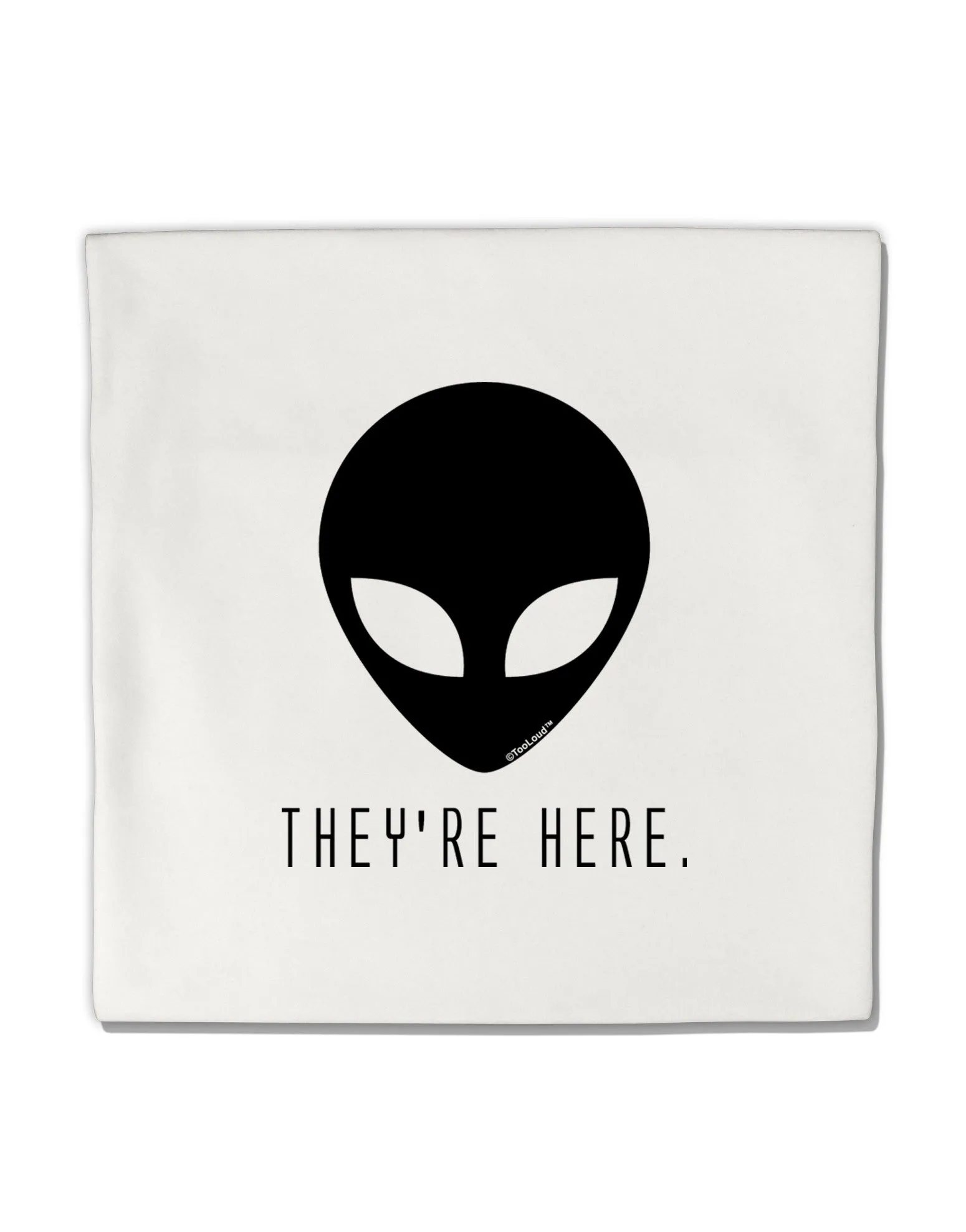 Alien They Are Here Micro Fleece 14&#x22;x14&#x22; Pillow Sham