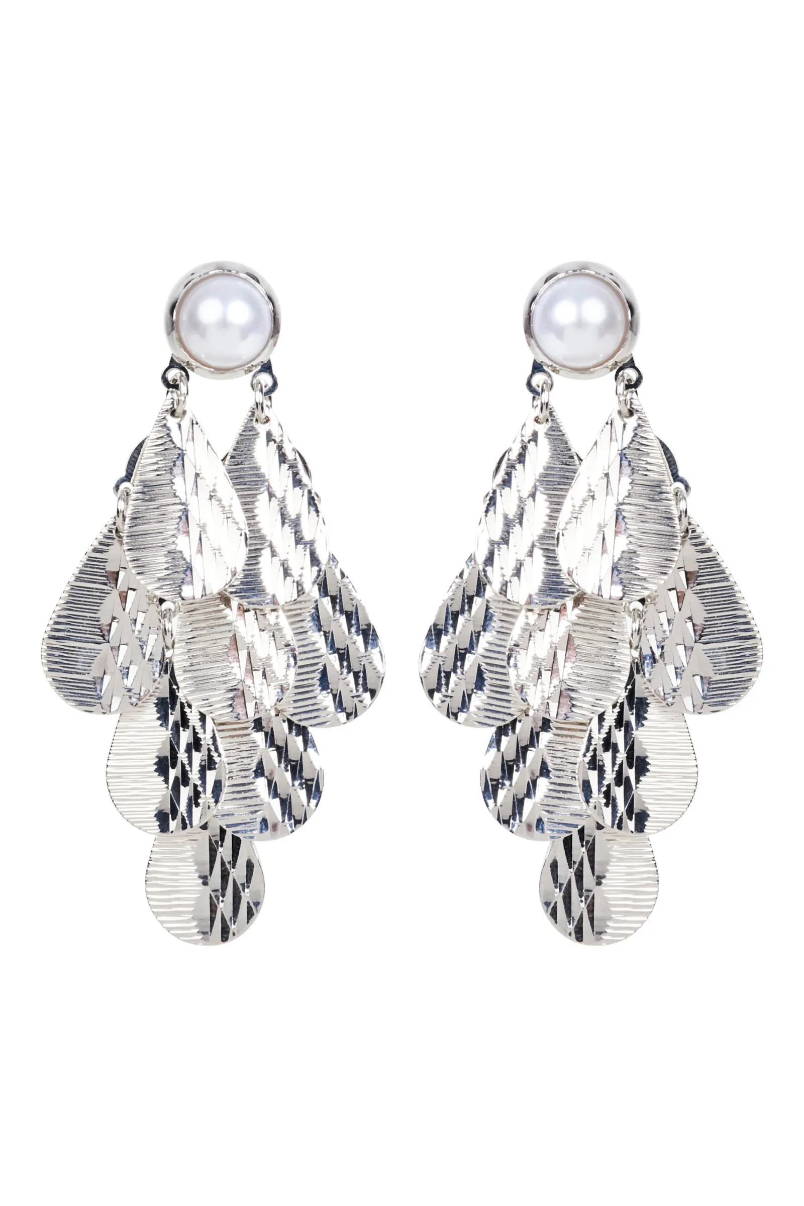 Aman Drop Earring - Silver