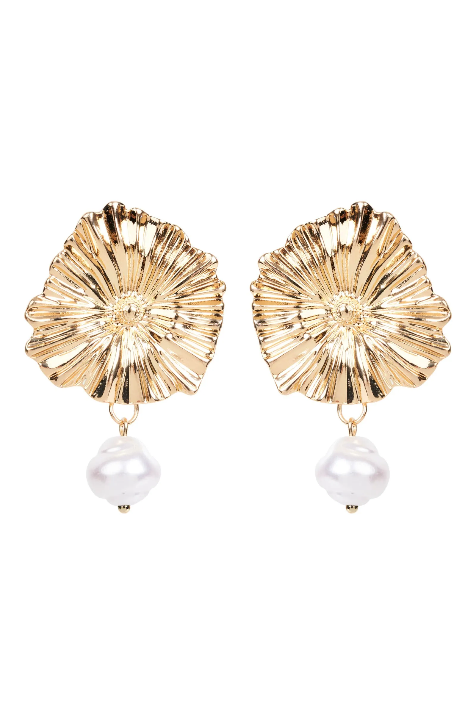 Aman Flora Earring - Gold