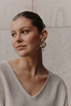Aman Flora Earring - Gold