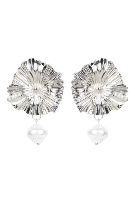 Aman Flora Earring - Silver