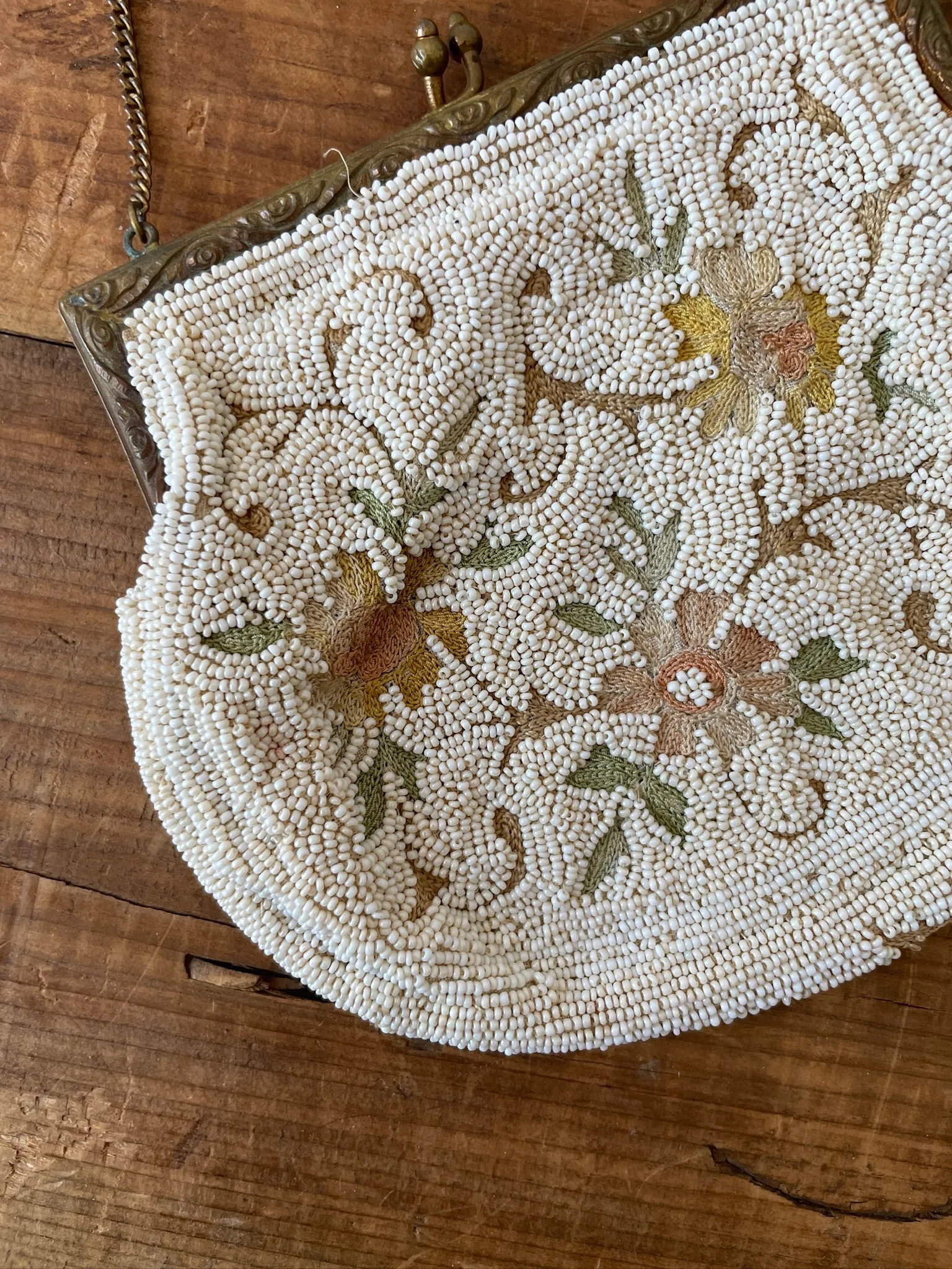 Antique Longchamp Collectible Beaded Handbag