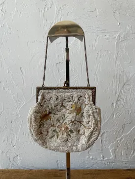 Antique Longchamp Collectible Beaded Handbag