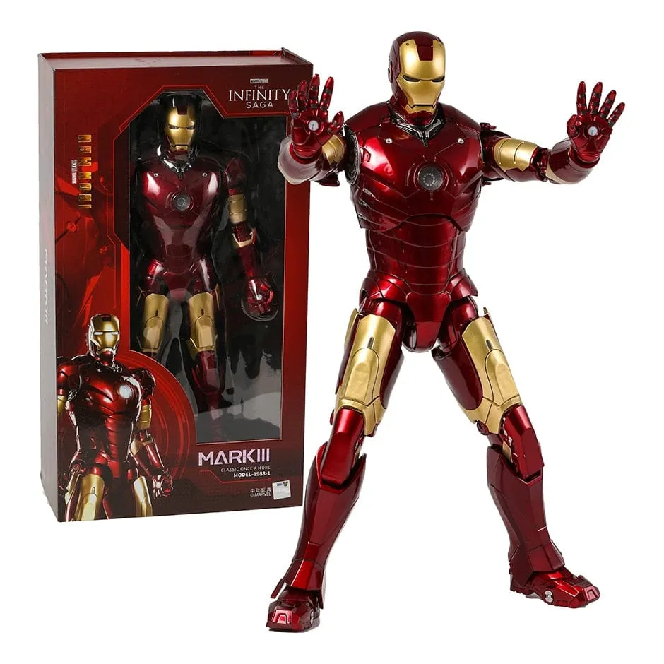 Avengers IronMan MK3 MARK III with LED Light Action Figure