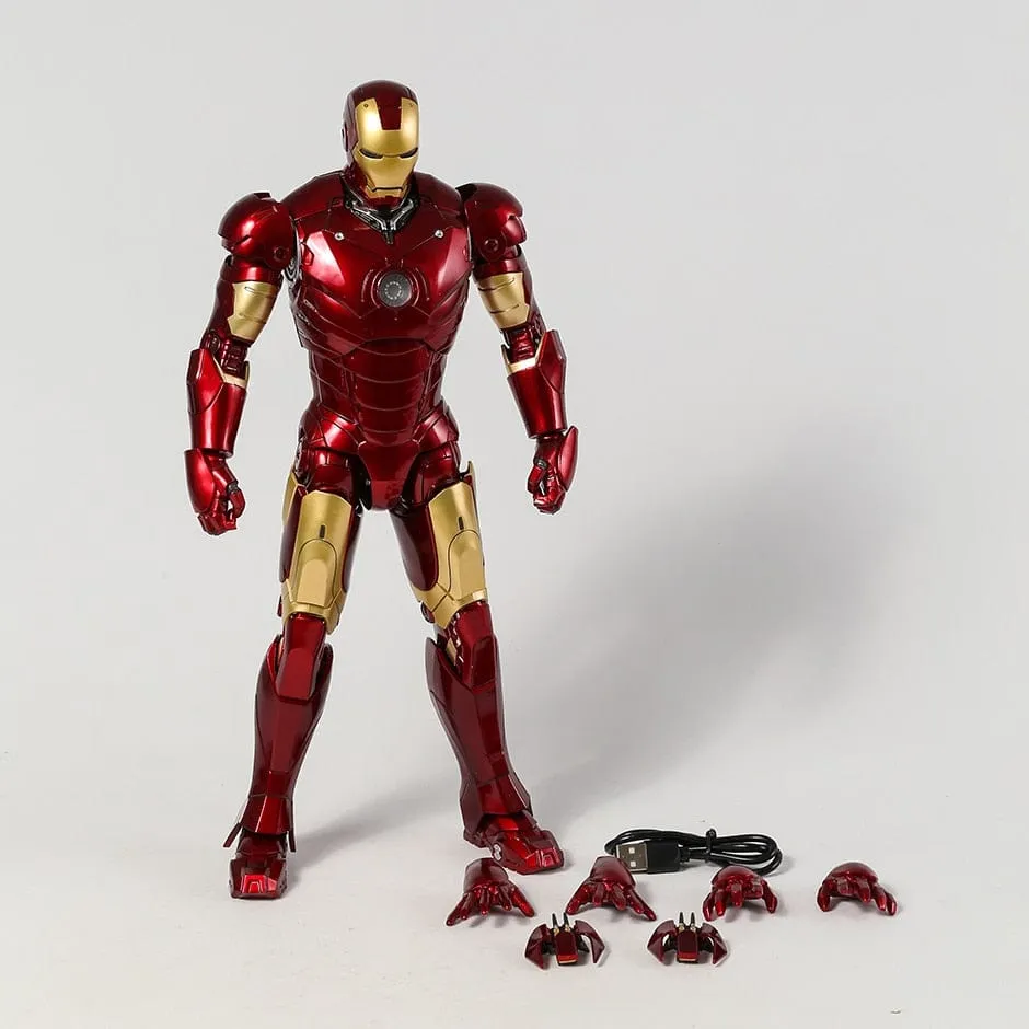 Avengers IronMan MK3 MARK III with LED Light Action Figure