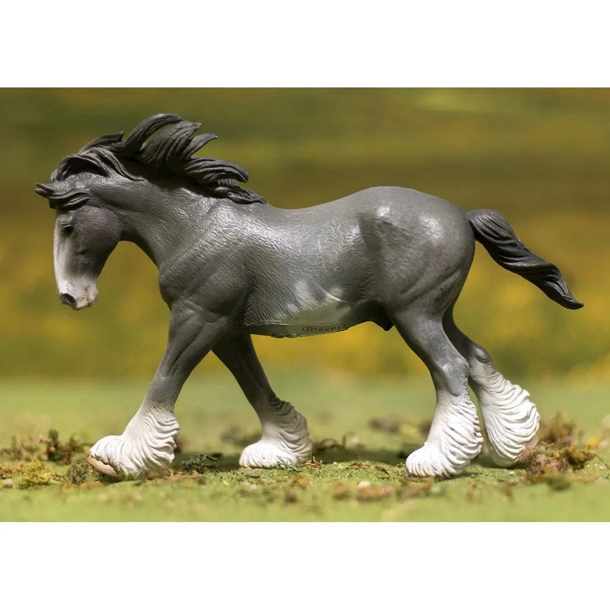 Breyer by CollectA Black Sabino Roan Clydesdale Stallion