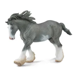 Breyer by CollectA Black Sabino Roan Clydesdale Stallion