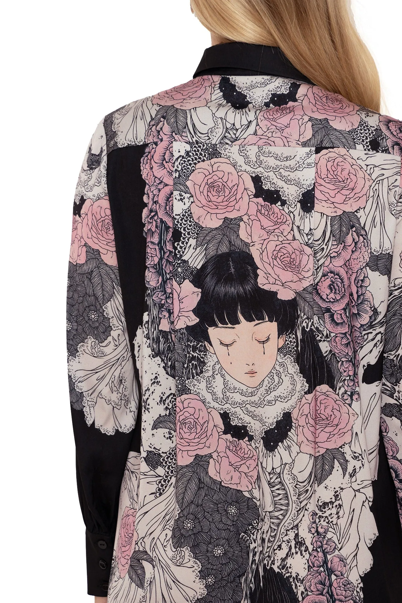 Burial Games Long Sleeve Work It Shirt Dress