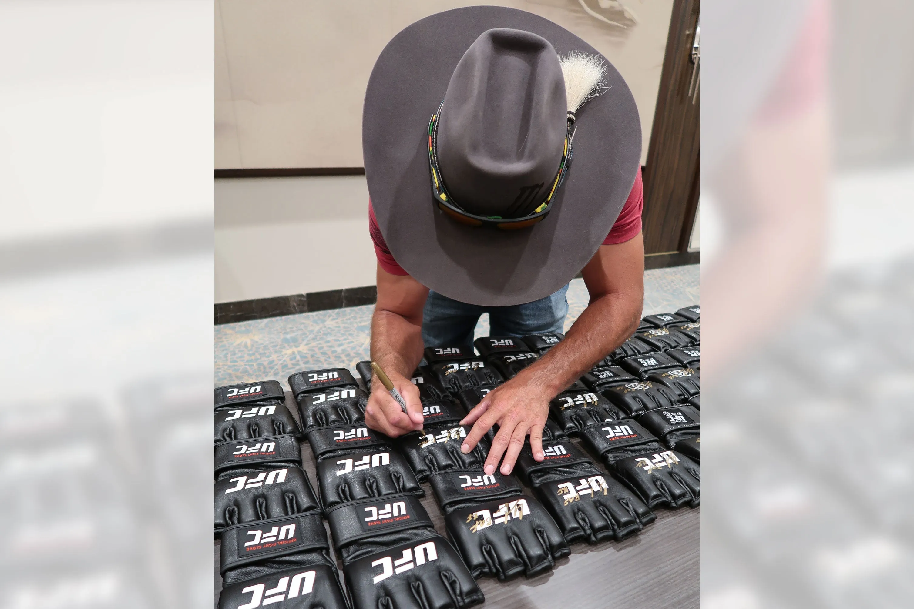 Cowboy Cerrone Signed Official UFC Gloves