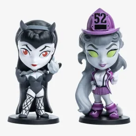 DC Lil Bombshells: Raven & Starfire Noir Edition Vinyl Figures (Comic-Con@Home Exclusive)