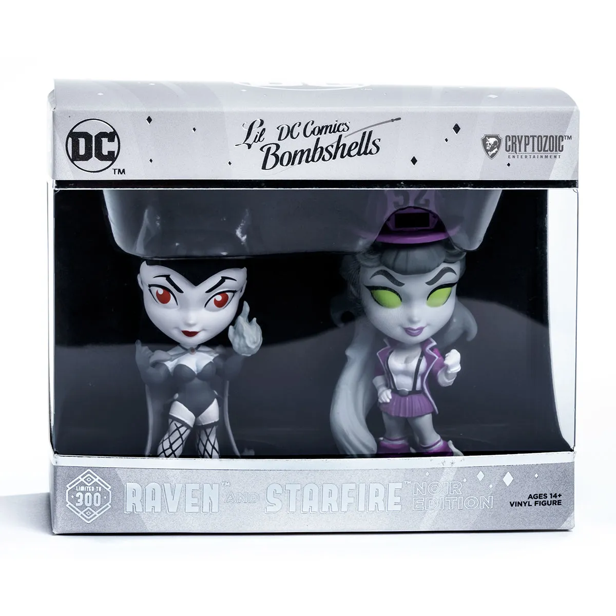 DC Lil Bombshells: Raven & Starfire Noir Edition Vinyl Figures (Comic-Con@Home Exclusive)