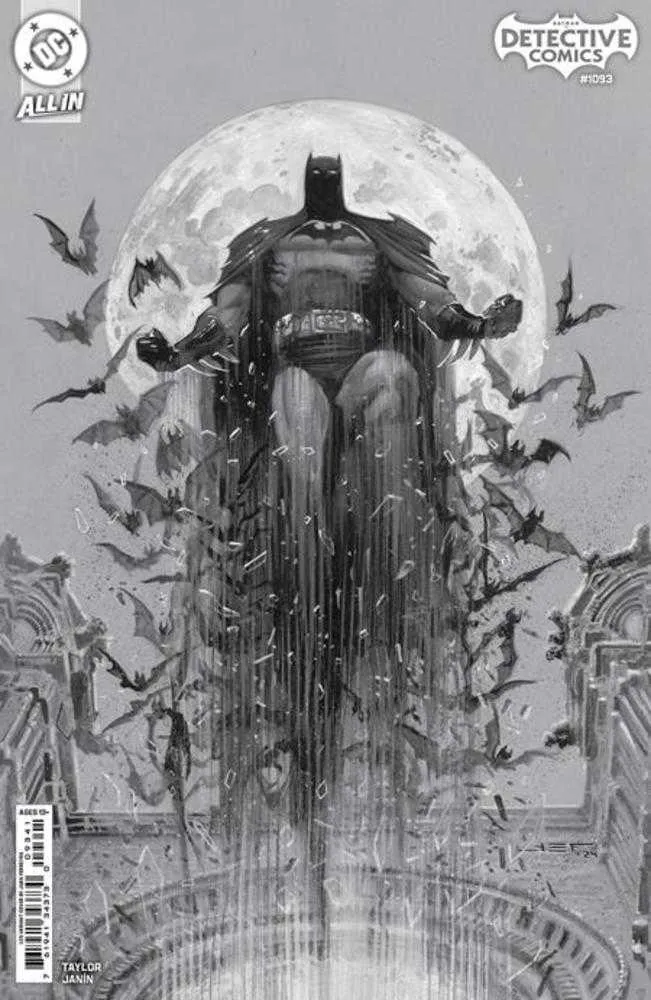 Detective Comics #1093 Cover D 1 in 25 Ratio Variant Juan Ferreyra Black & White Card Stock
