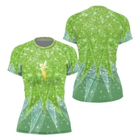 Fairy Tinker Bell Women's Short Sleeve Rash Guard