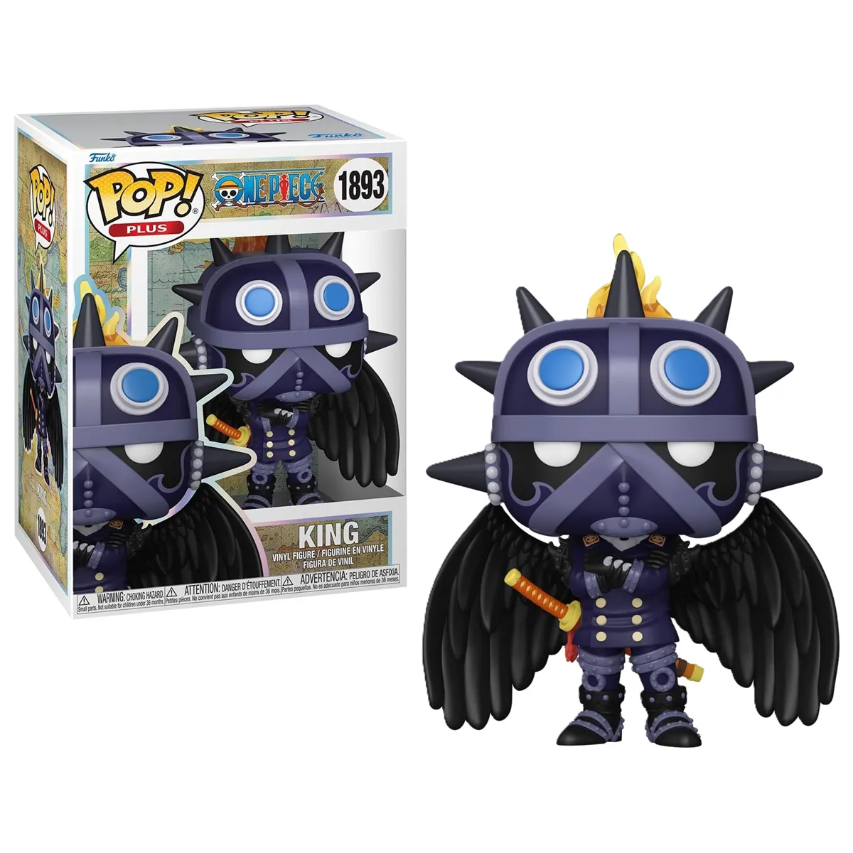 Funko Pop Plus! Anime: One Piece  King Vinyl Figure