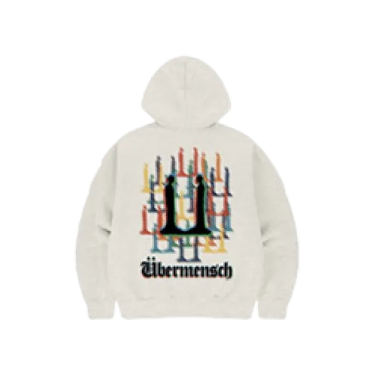 G-DRAGON Ubermensch Hoodie Zip-Up Oatmeal