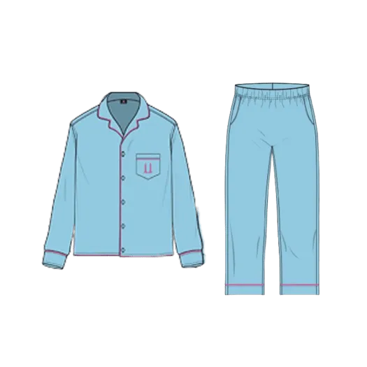 G-DRAGON Ubermensch Pajama Set Sky Blue