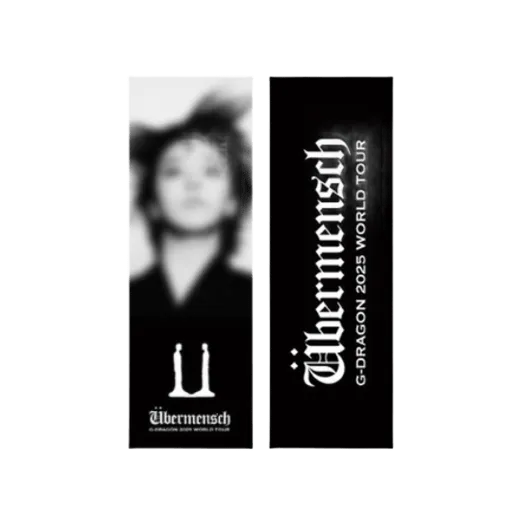 G-DRAGON Ubermensch Slogan Towel Black