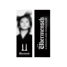 G-DRAGON Ubermensch Slogan Towel Black