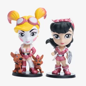 Harley Quinn and Wonder Woman Powerful in Pink Edition DC Lil Bombshells Vinyl Figures (Cryptozoic Exclusive) SOLD OUT!