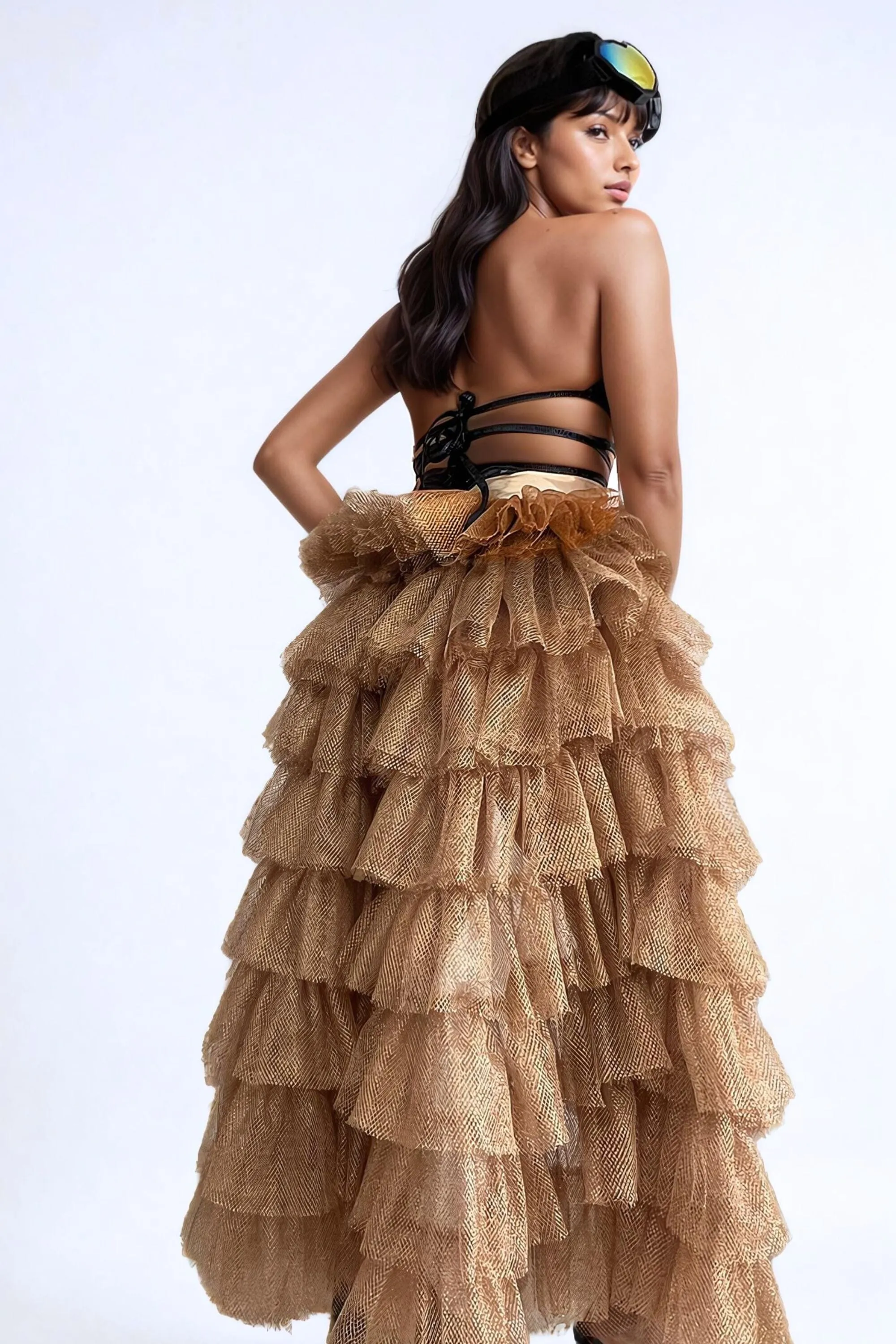 Heiress Metallic Rave Royalty Skirt | 3 Colors