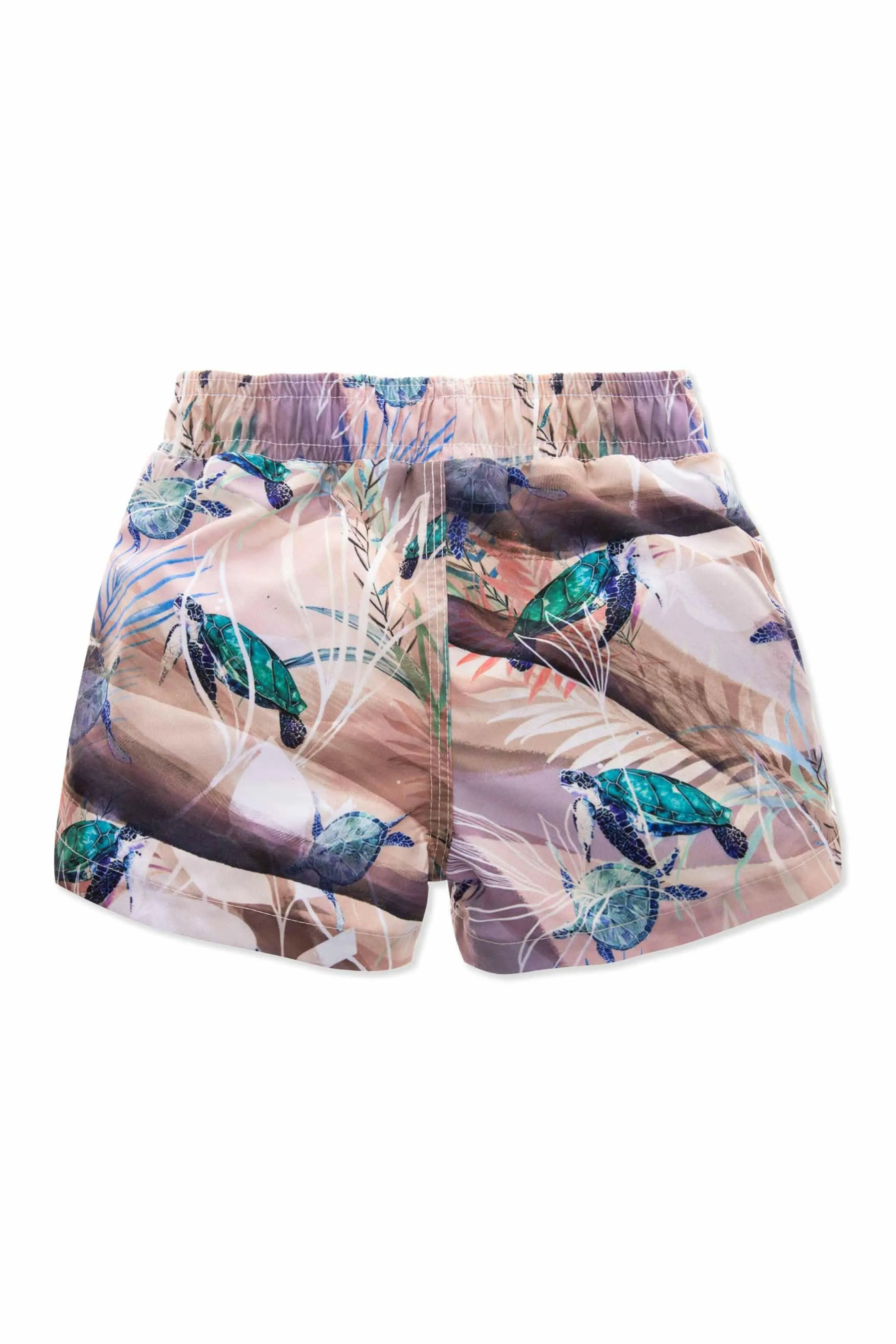 Honu - Robin Turtle Print 兒童短褲