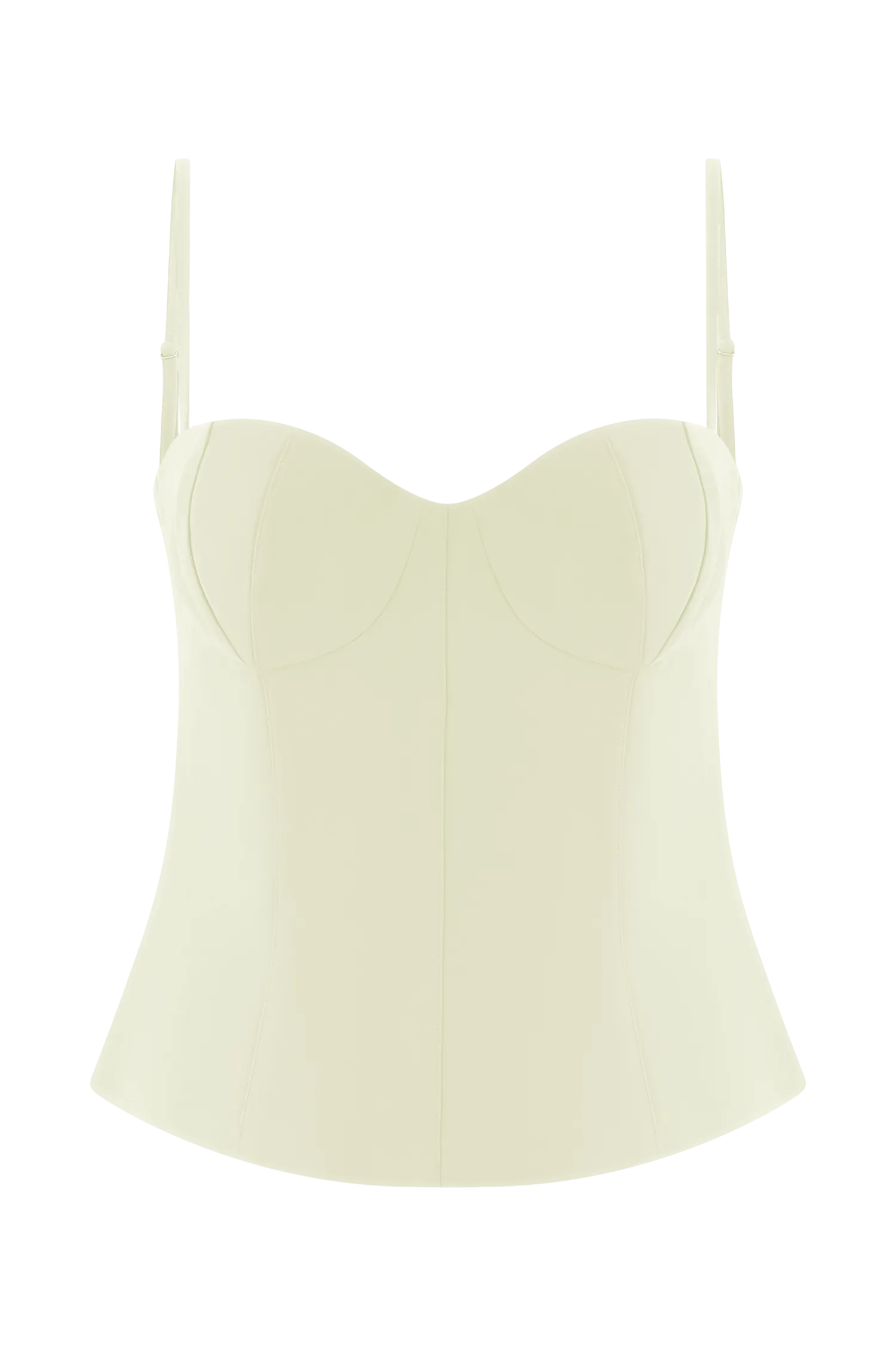 Jaime Spaghetti Strap Suiting Top - Ivory
