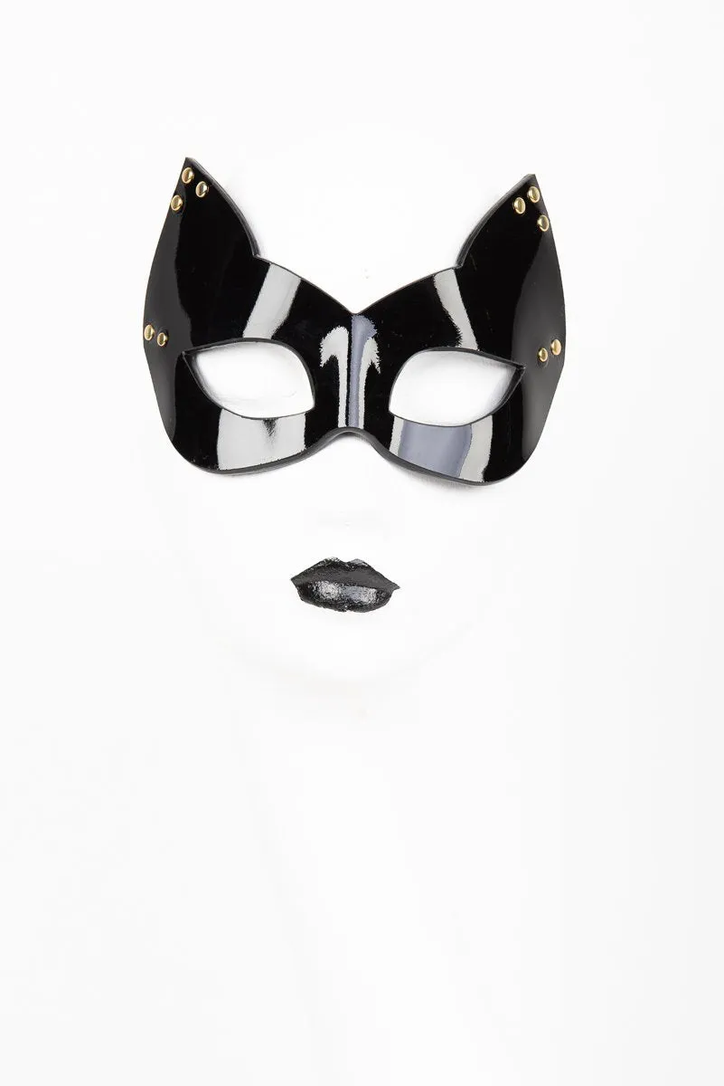 Leather Kitten Mask