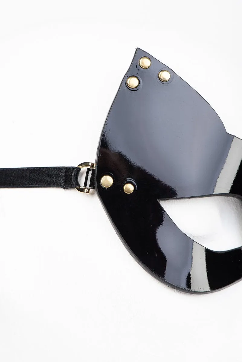 Leather Kitten Mask