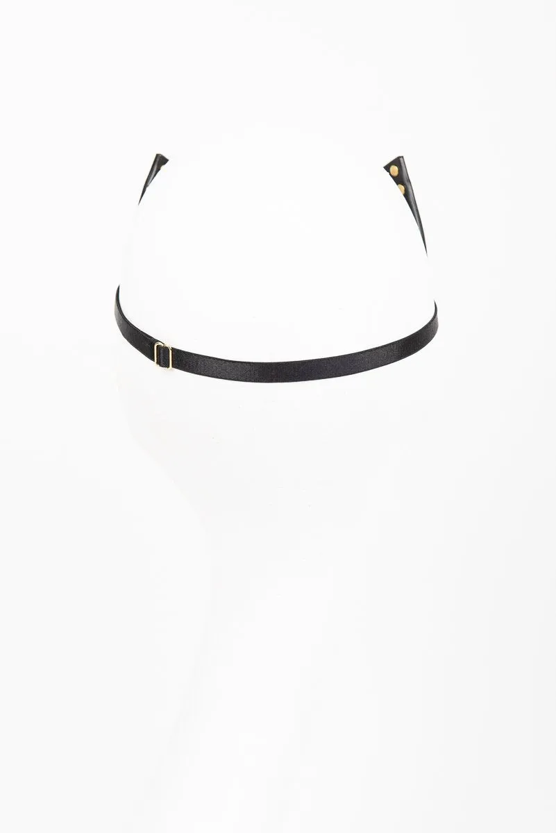 Leather Kitten Mask