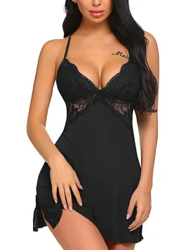 NAUGHTYWEAR BABYDOLL DRESS EXCLUSIVE COLLECTION BLACK