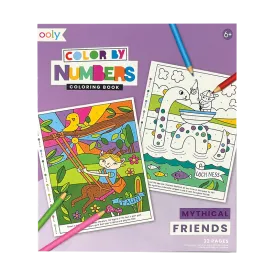 Ooly Color By Numbers Coloring Book - Mythical Friends