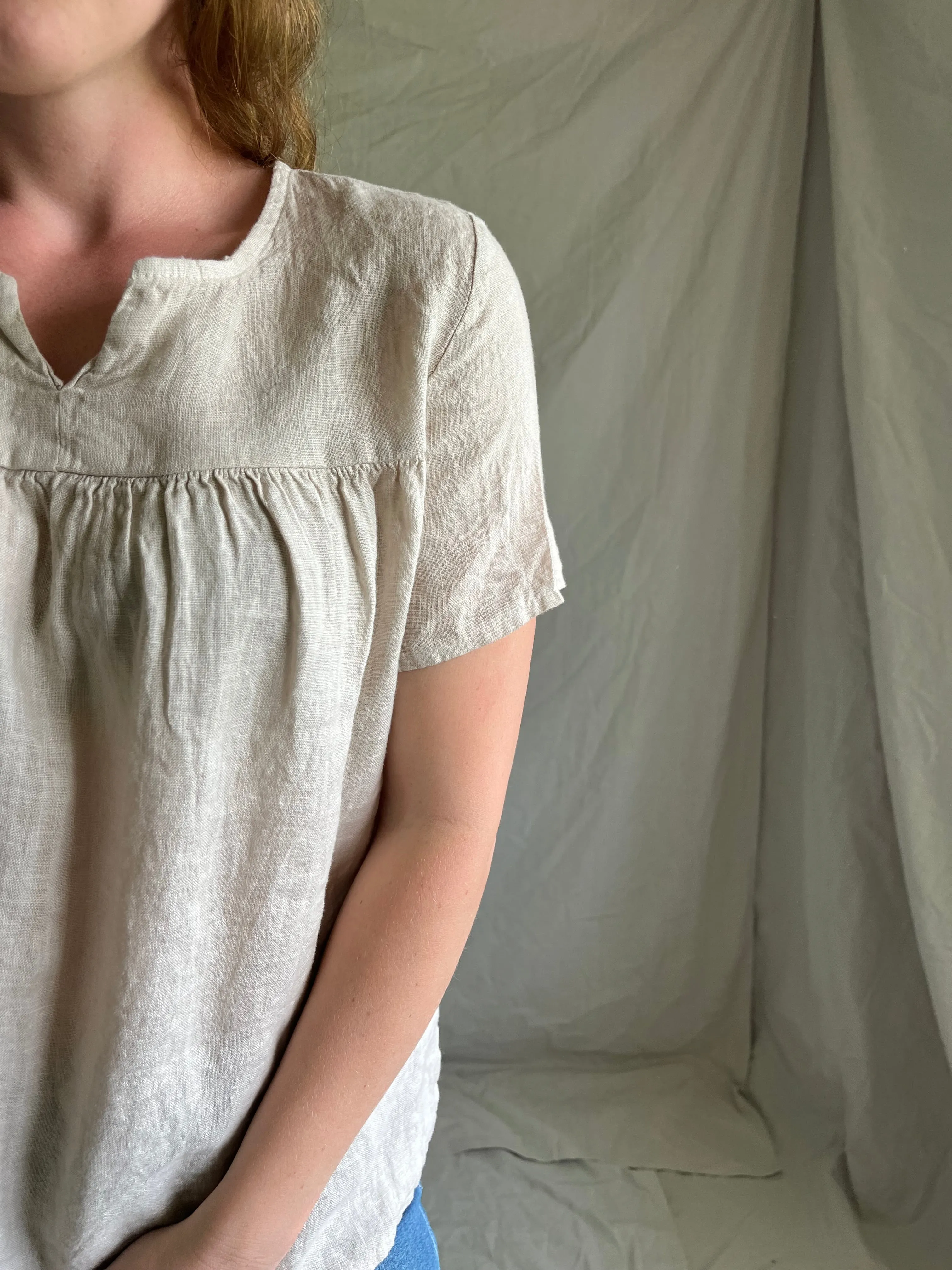 Poppy Linen top