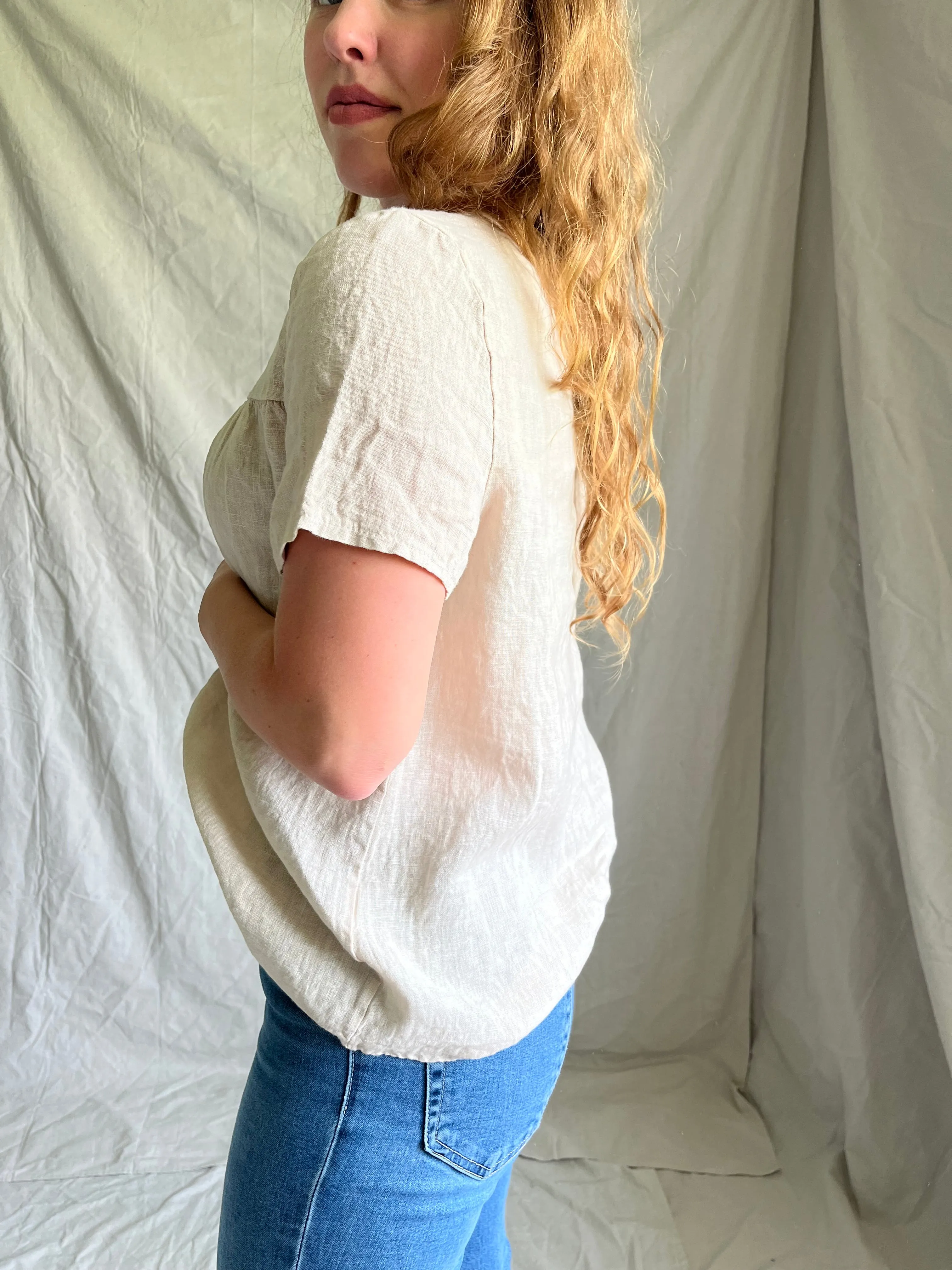 Poppy Linen top