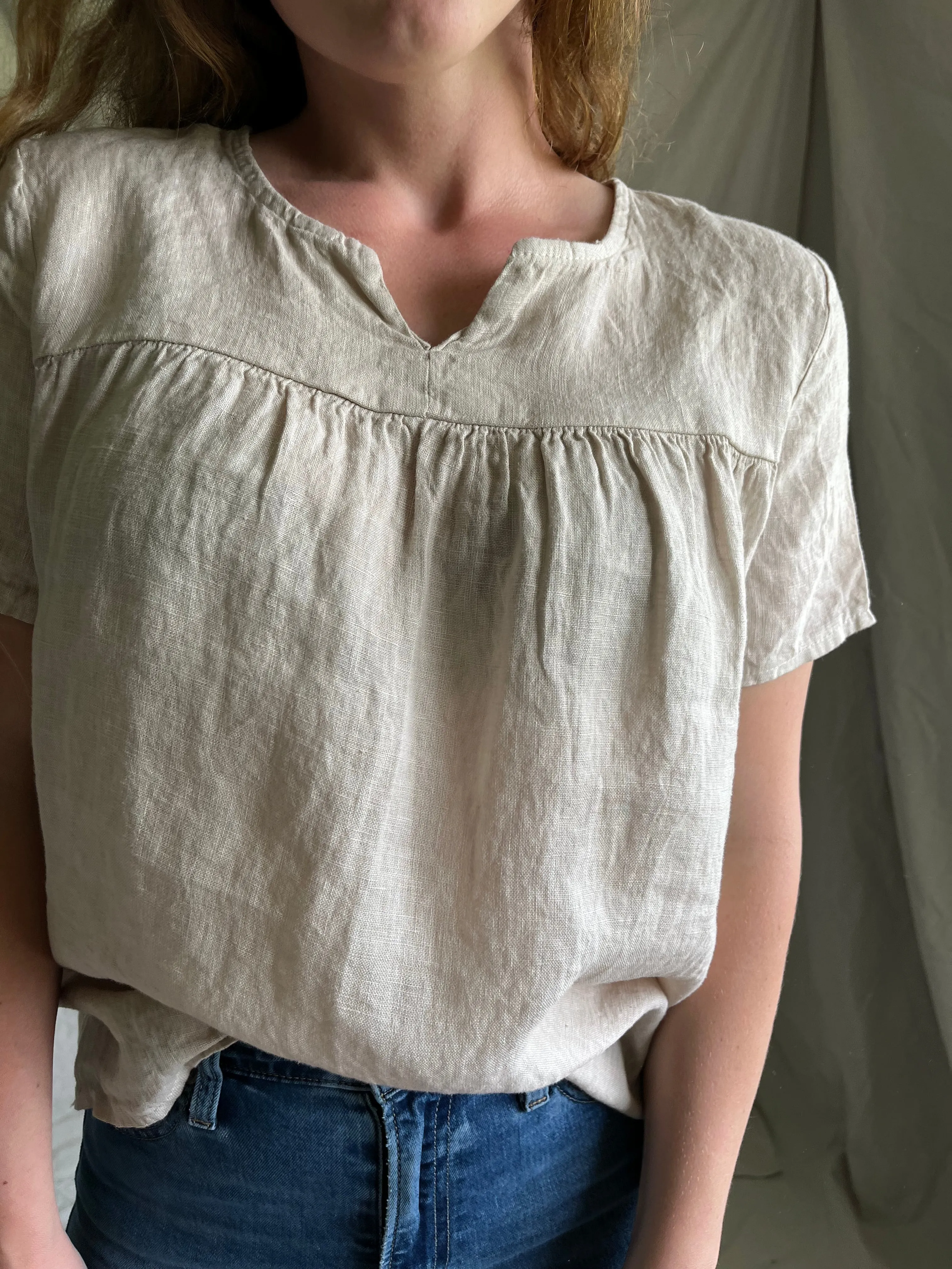 Poppy Linen top